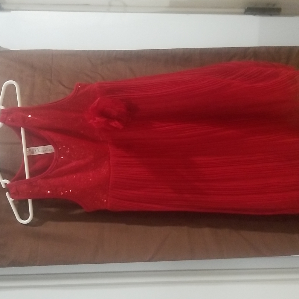 Girls beautiful red dress